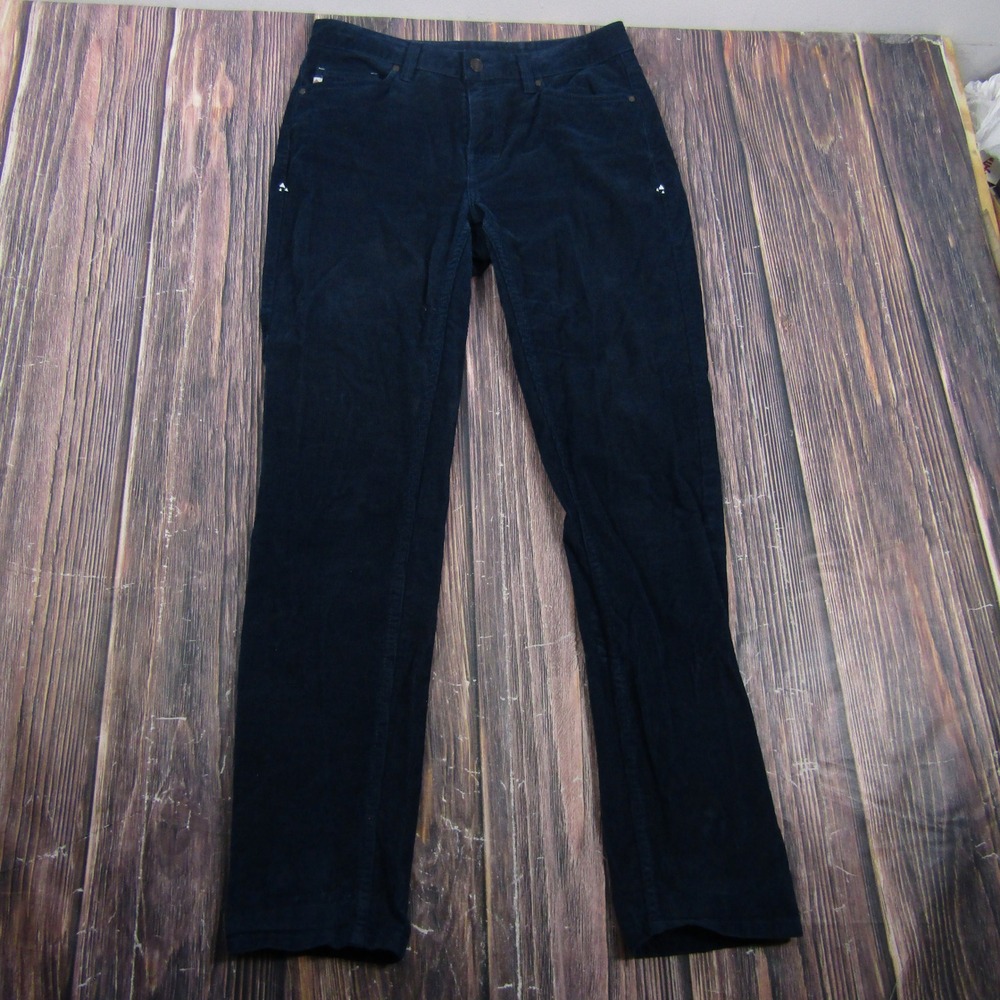 Stio Corduroy Pants Womens 6R Navy Blue Organic Cotton Stretch Rivet Outdoors